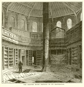 La Sala Capitolare prima del restauro