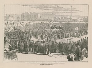La dimostrazione dei cartisti a Kennington Common da English School