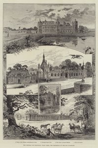 Il Castello di Chantilly, vicino a Parigi, residenza del Duca d
