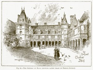 Il castello di Blois (che mostra l