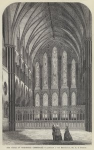 Il coro della cattedrale di Worcester da English School