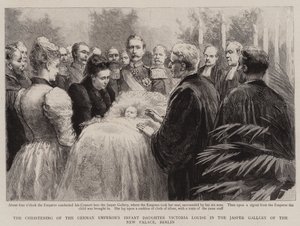 Il battesimo della figlia neonata dell