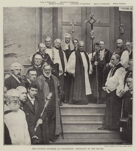 Il Congresso della Chiesa a Folkestone, ricevimento del sindaco da English School
