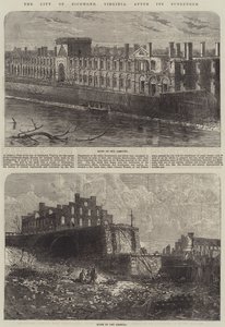 La città di Richmond, Virginia, dopo la sua resa