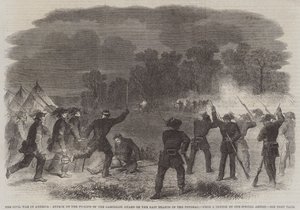 La Guerra Civile in America, Attacco ai Picchetti della Guardia Garibaldi sul Ramo Est del Potomac da English School