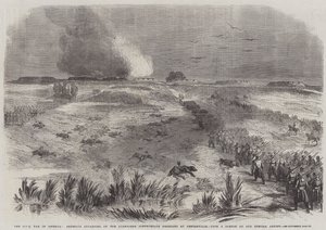 La Guerra Civile in America, i Federali avanzano sulle Posizioni Confederate Abbandonate a Centreville (incisione)