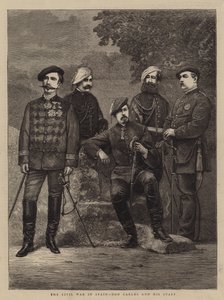 La guerra civile in Spagna, Don Carlos e il suo staff da English School