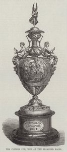La Coppa Clifden, vinta alle corse di Stamford (incisione)
