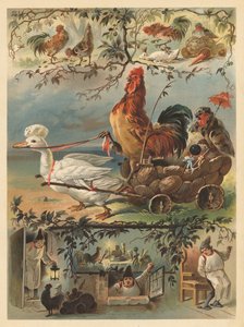 Il gallo e la tavolozza da English School
