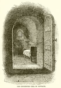 La cella dei condannati a Newgate da English School