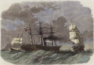 Il sloop da guerra confederato Sumter cattura due mercantili federali al largo di Gibilterra
