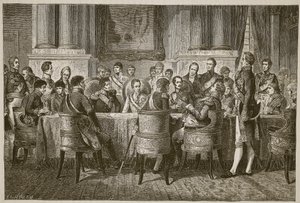 Il Congresso di Vienna, illustrazione da Cassells Illustrated History of England
