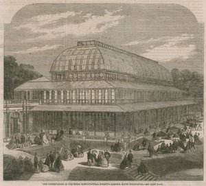 La serra nei giardini della Società Orticola Reale, South Kensington da English School