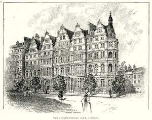 Il Constitutional Club, Londra (incisione)