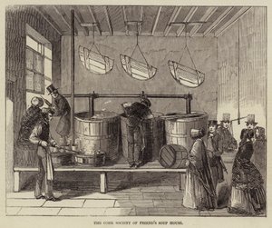 La Casa della Zuppa della Società degli Amici di Cork (incisione) da English School