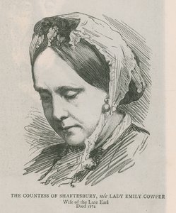 La contessa di Shaftesbury, nata Lady Emily Cowper