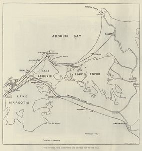 Il paese da Alessandria e Aboukir Bay al Nilo