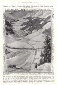 La pista di Cresta, St Moritz, Svizzera da English School