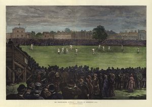 La partita di cricket, Australia contro Inghilterra, al Kennington Oval