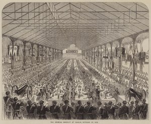 Il Banchetto di Crimea a Dublino, 22 ottobre 1856 (incisione)
