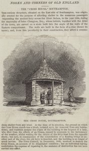La "Cross House," Southampton (incisione) da English School