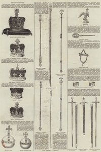 I gioielli della corona (incisione) da English School