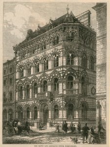 The Crown Life Assurance Office, Fleet Street, Londra da English School