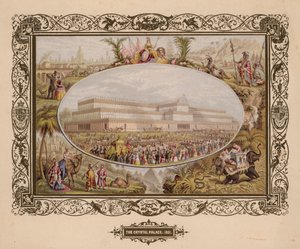 Il Crystal Palace, 1851, La Grande Esposizione, Hyde Park, Londra da English School