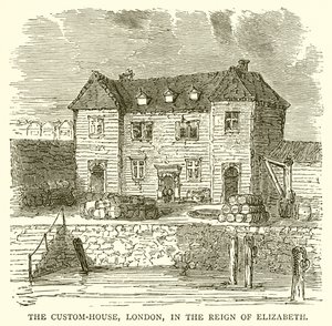 La dogana di Londra, nel regno di Elisabetta da English School