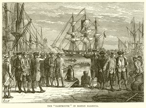 Il Dartmouth nel porto di Boston da English School