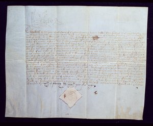 Mandato di morte di Thomas Howard, 4° Duca di Norfolk, firmato dalla Regina Elisabetta I, 1572 da English School
