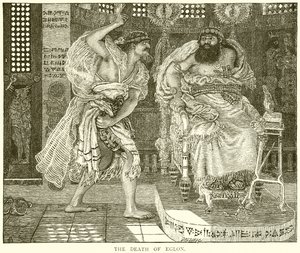 La morte di Eglon da English School