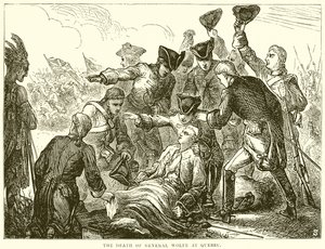 La Morte del Generale Wolfe a Quebec da English School