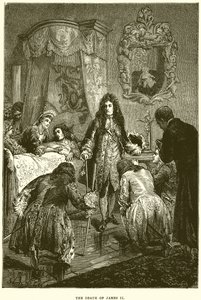 La morte di Giacomo II da English School