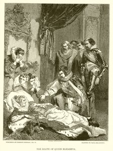 La morte della regina Elisabetta da English School