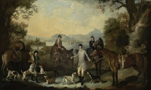 La morte della lepre, c.1760-70 da English School