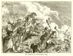 La Difesa di Londonderry, 1689 da English School