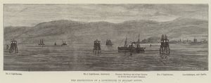 La distruzione di un faro a Belfast Lough
