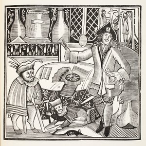 Il diavolo su due bastoni o la città svelata, illustrazione da Chap-books del XVIII secolo di John Ashton, pub. 1882 da English School