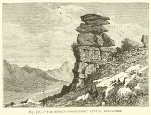Il Cheese-Ring del Diavolo, Lynton, Devonshire da English School