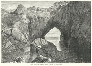 La padella del diavolo Costa della Cornovaglia (incisione)