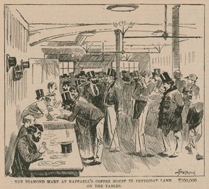 Il Mercato dei Diamanti al Raffaells Coffee House in Petticoat Lane da English School