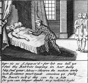 Il dottore in travaglio, o il nuovo Whim Wham da Guildford, c.1726 da English School