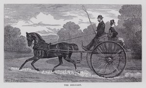 Il Dog-Cart (incisione) da English School