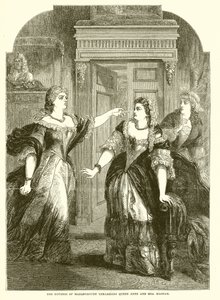 La Duchessa di Marlborough rimprovera la Regina Anna e la Signora Masham da English School