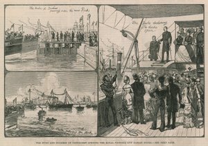 Il Duca e la Duchessa di Connaught inaugurano i Royal Victoria and Albert Docks