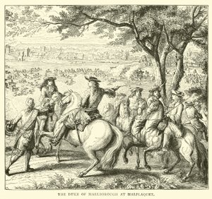 Il duca di Marlborough a Malplaquet da English School