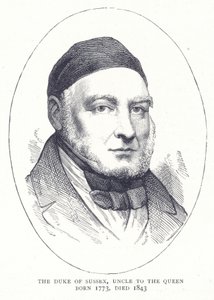 Il Duca di Sussex, zio della Regina nato nel 1773, morto nel 1843