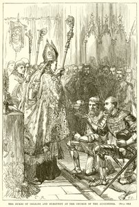 I duchi di Orleans e Borgogna alla chiesa degli Agostiniani da English School