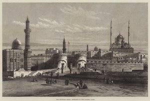 La crisi egiziana, ingresso alla cittadella, Il Cairo da English School
